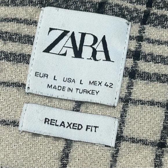 Zara relaxed fit plaid Button Down Shirt‎ - Picture 3 of 4